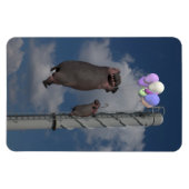 Flying Hippopotamus Magneet (Horizontaal)
