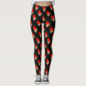 Flying Holiday Welsh Corgi Leggings (Voorkant)