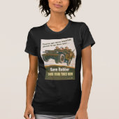 Flying Jeep Poster T-shirt (Voorkant)