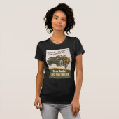 Flying Jeep Poster T-shirt (Voorkant volledig)
