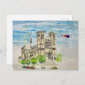 Flying Joanna Post Card Briefkaart (Voorkant / Achterkant)