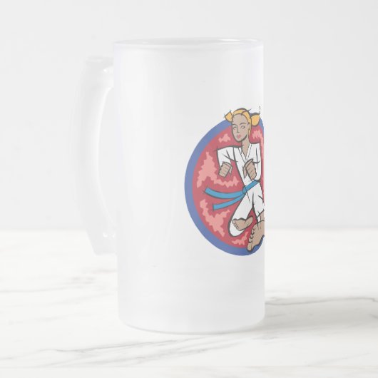 Flying Kick Matglas Bierpul (Voorkant links)