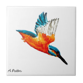Flying Kingfisher Art Tegeltje