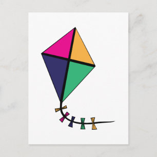 Flying Kite Briefkaart