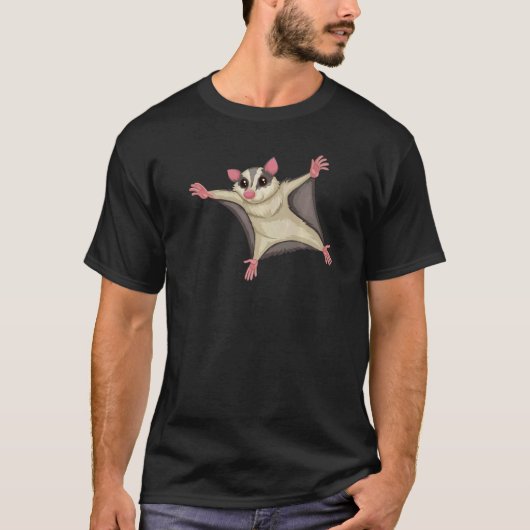 Flying Kite Squirrel  Squirrels Animal  Graphic T-shirt (Voorkant)