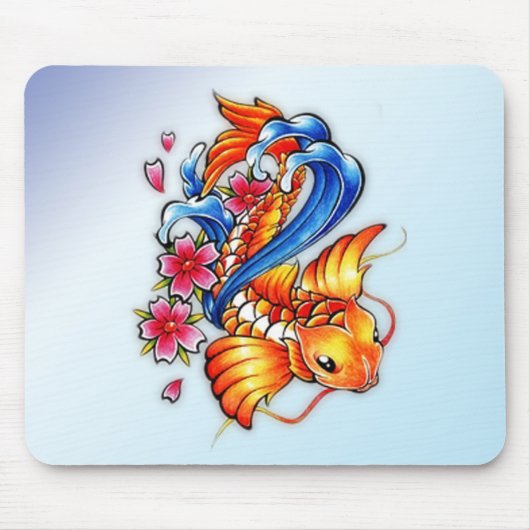 Flying Koi Fish Muismat (Voorkant)