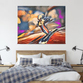 Flying Lady Hood Ornament Canvas Afdruk (Insitu (Slaapkamer))