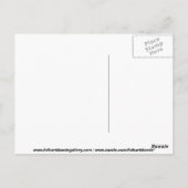 Flying Lady Liberty - briefkaart (Achterkant)