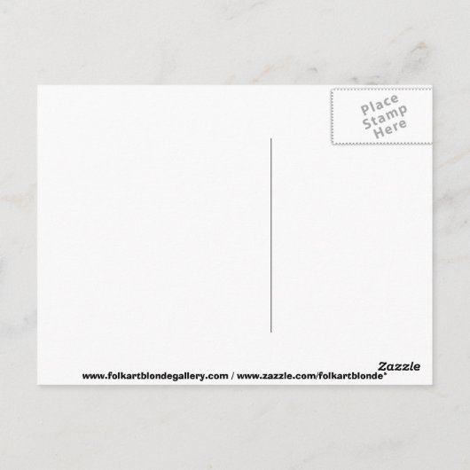 Flying Lady Liberty - briefkaart (Achterkant)