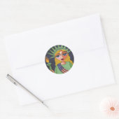 Flying Lady Liberty - sticker (Envelop)