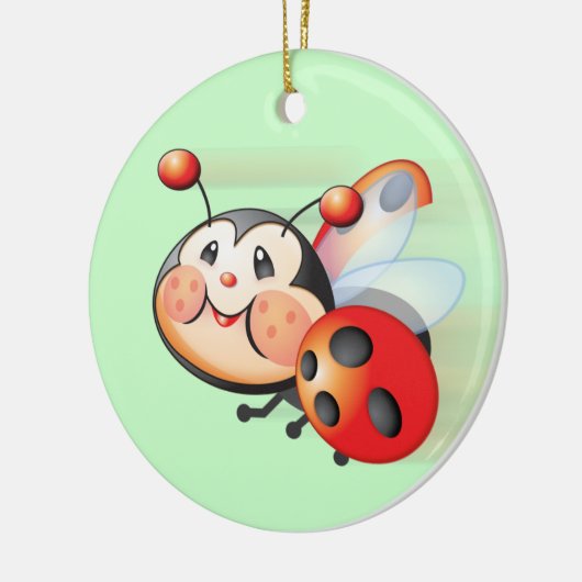 Flying Ladybug Ornament (Links)