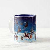 Flying Lessons Corgi and Reindeer Mok (Voorkant links)