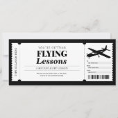 Flying Lessons Piloottraining Gift Voucher Kaart (Voorkant)