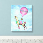 Flying Llama Canvas (Insitu (Houten vloer))