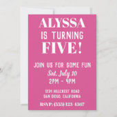 Flying Llama Invitation Kaart (Achterkant)