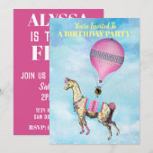Flying Llama Invitation Kaart (Voorkant / Achterkant)