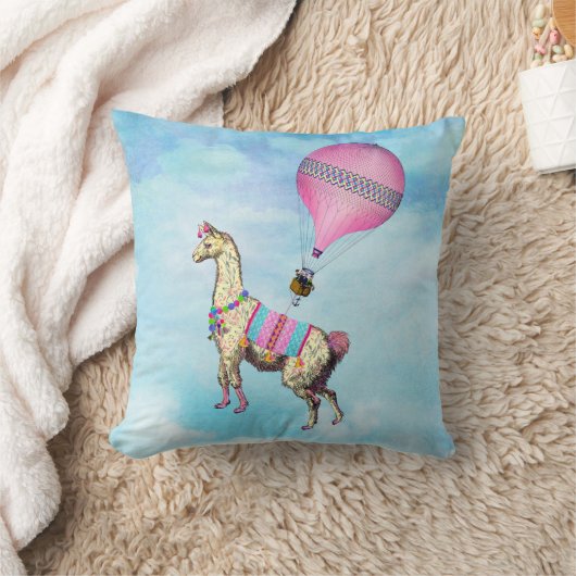 Flying Llama Pillow Kussen (Deken)