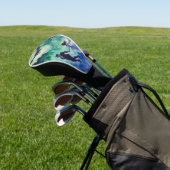 Flying Lovers - Waterverf Schilderen Golfheadcover (Insitu)