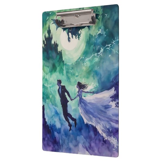 Flying Lovers - Waterverf Schilderen Klembord (Links)