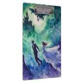 Flying Lovers - Waterverf Schilderen Klembord (Rechts)