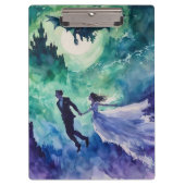 Flying Lovers - Waterverf Schilderen Klembord (Voorkant)