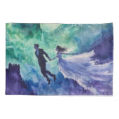 Flying Lovers - Waterverf Schilderen Kussensloop (Achterkant)