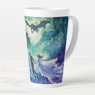Flying Lovers - Waterverf Schilderen Latte Mok