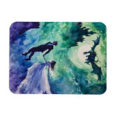 Flying Lovers - Waterverf Schilderen Magneet (Horizontaal)