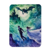 Flying Lovers - Waterverf Schilderen Magneet (Verticaal)