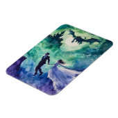 Flying Lovers - Waterverf Schilderen Magneet (Linkerzijde)