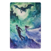 Flying Lovers - Waterverf Schilderen Mini Klembord (Achterkant)