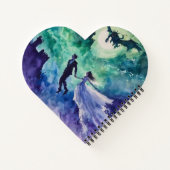 Flying Lovers - Waterverf Schilderen Notitieboek (Achterkant)