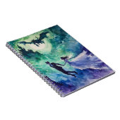 Flying Lovers - Waterverf Schilderen Notitieboek (Rechterzijde)