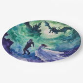 Flying Lovers - Waterverf Schilderen Papieren Bordje (Gekanteld)