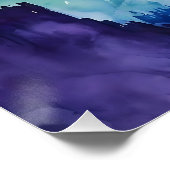 Flying Lovers - Waterverf Schilderen Perfect Poster (Hoek)