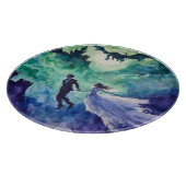 Flying Lovers - Waterverf Schilderen Snijplank (Hoek)