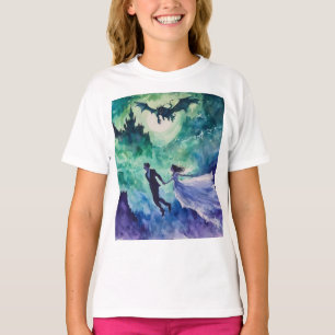 Flying Lovers - Waterverf Schilderen T-shirt