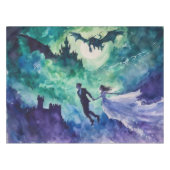 Flying Lovers - Waterverf Schilderen Tafelkleed (Voorkant (Horizontaal))