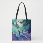 Flying Lovers - Waterverf Schilderen Tote Bag (Voorkant)