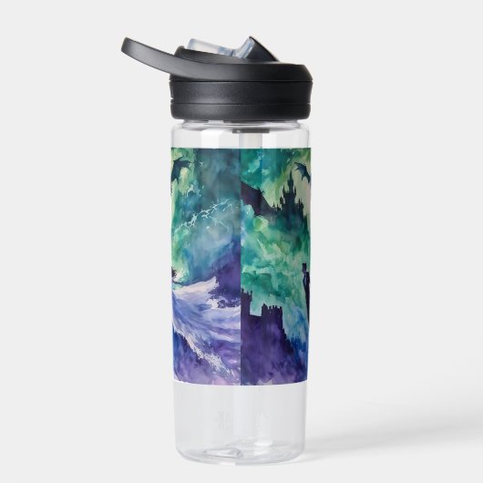 Flying Lovers - Waterverf Schilderen Waterfles (Rechts)