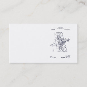 FLYING MACHINE PATENT - CIRCA 1914 - Visitekaartje