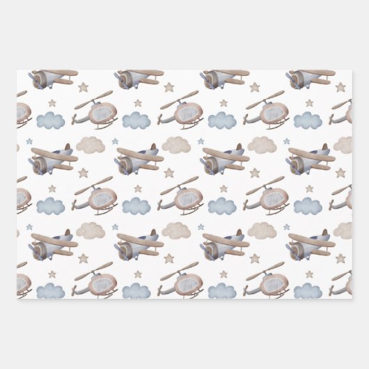 Flying Machines  Inpakpapier Vel (Voorkant 3)