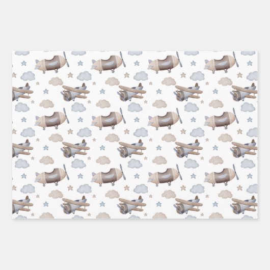 Flying Machines  Inpakpapier Vel (Voorkant)