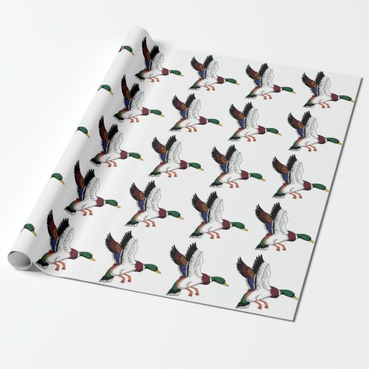 Flying Mallard Cadeaupapier (Uitgerold)