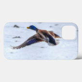 Flying Mallard Drake Wildlife Gift Case-Mate iPhone Case (Achterkant (horizontaal))