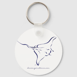 Flying Manta Ray Sleutelhanger