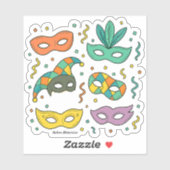 Flying Masks Sticker (Vel)