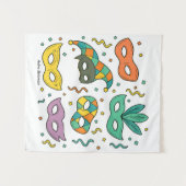 Flying Masks Wandkleed (Voorkant (horizontaal))