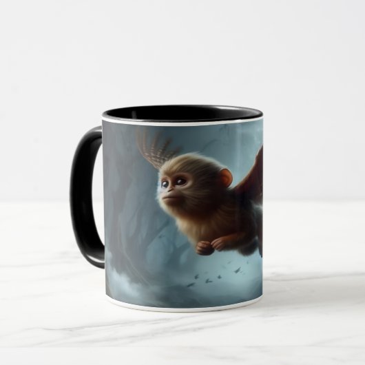 Flying Monkey Coffee Cup Mok (Voorkant links)