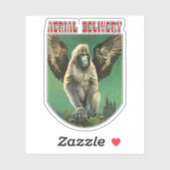 Flying Monkey Custom Cut Sticker (Vel)